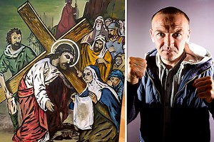 Jailed boxer Scott Harrison shares religious art after terror attacks