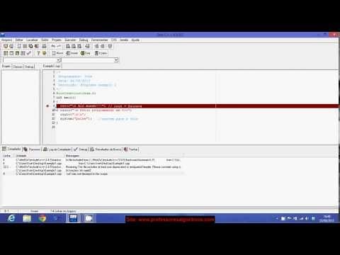 Parte 3 (Dev-C++) - Identificando erros no programa usando o Dev
