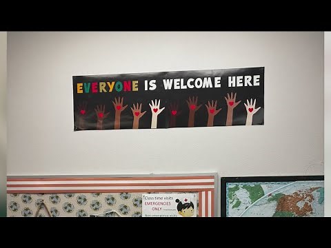 Idaho teacher ordered to remove "Everyone is welcome here" sign from classroom