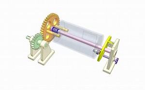 三维运动仿真：一种微调横向移动的机构