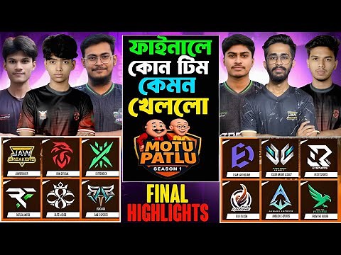 ফাইনালে কোন টিম কেমন পারফরম্যান্স করল ?MOTU PATLU SEASON 1 FINAL HIGHLIGHTS