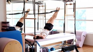 7.8K views · 69 reactions | Hong Chin demonstrates the Airplane movement, as well as its reverse variation, on the Cadillac. www.thepilatesflow.com.sg | Pilates Flow | Facebook