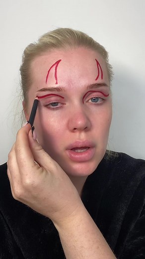 Spooky Devil Makeup Transformation Tutorial