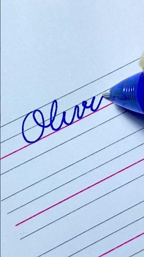 How to write “Olivia” Beautiful name in English Cursive writing | Calligraphy | Handwriting |i Write