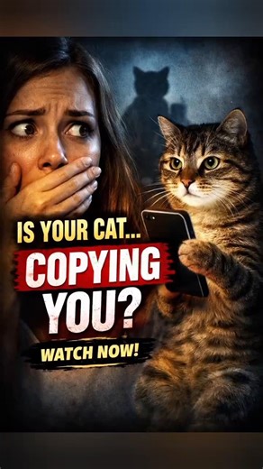 Your Cat Is Secretly Copying You… This Is Why 😨 #catfacts #cats #cute #educational