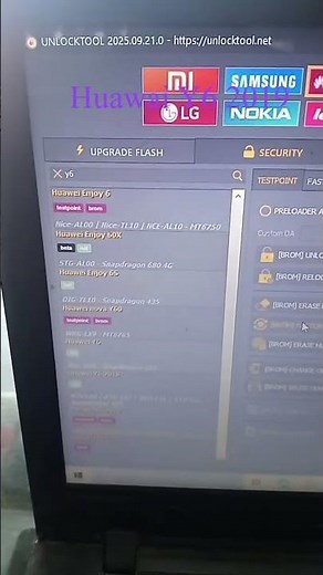 Huawai Y6 2019 Reset and frp with unlock tool
