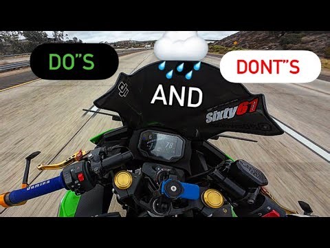 TIPS for Riding a Motorcycle in the RAIN