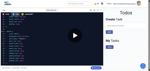 #webdevelopment #javascript #dommanipulation #frontenddevelopment #bootstrap #html #css #codingprojects #learningjourney #softwaredeveloper #beginnerprojects #fullstackdeveloper #nxtwave #ccbp | Veera Venkata Suryanarayana Rasapothula