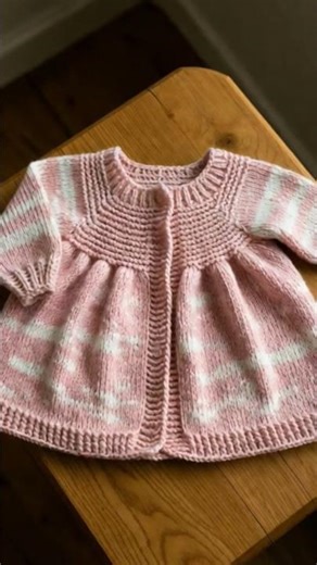 Beautiful Knitted Baby Cardigan 🧶 Easy Baby Sweater Pattern | Handmade Baby Knit