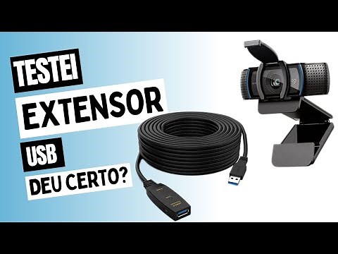 Extensor USB para webcam, qual usar?