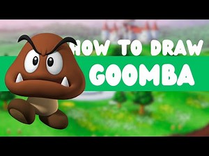 HOW TO DRAW GOOMBA | SUPER MARIO