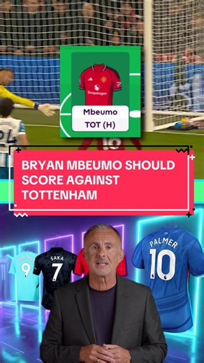 BRYAN MBEUMO SHOULD SCORE AGAINST TOTTENHAM. #mbeumo #manchesterunited #fpl #tottenham #manchester