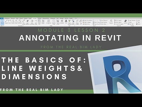 3.2 Edit Line Weights & Dimensioning in Revit