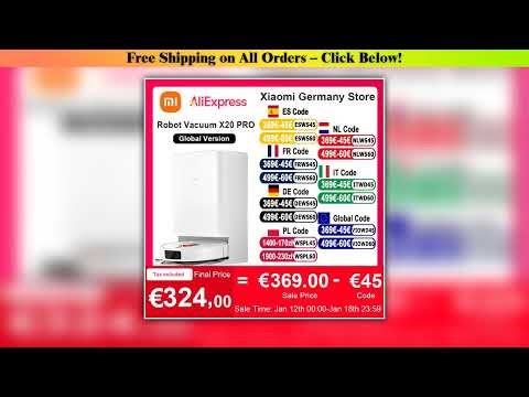 Global Version Xiaomi Robot Vacuum X20 Pro Voice Control Automatic Dust Collection Whole House