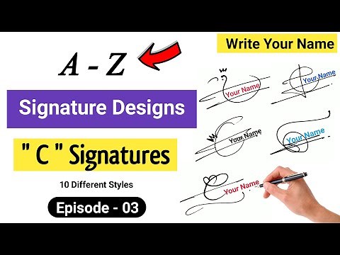 ✅ A to Z Signature Style | Signature Style Of My Name | C Signature ideas | C Signature | Episode 03