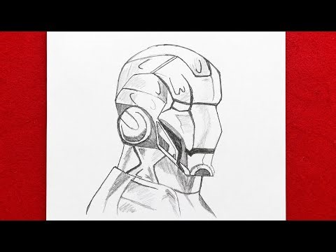 How to draw Iron man | Beginners pencil sketch tutorial