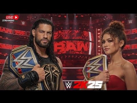 🔴WWE 2K25 - Roman Reigns vs Queen Zendaya | All Matches Non Stop Action! #shortsfeed #wwe2k25