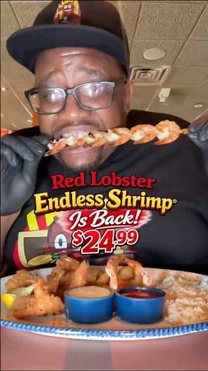 Red Lobster Endless Shrimp Is BACK 👀🍤 #Shorts