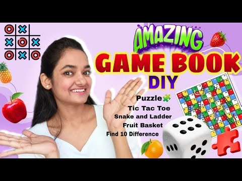 DIY Amazing Game Book 😲😍 | How To Make Gaming Book | 5 Easy Paper Game Book