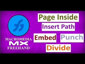 Macromedia Freehand mx l Zooming l Handling l Union l Intersect l Punch l Image convert to shape