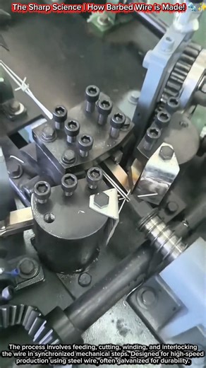 The Sharp Science | How Barbed Wire is Made! 🔩✨