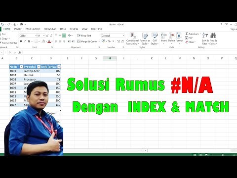 How to Solve #N/A in Excel Formulas with index and match
