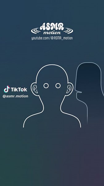 【ASMR】左右からささやかれる人 🎧で聴いてね 本編はYouTubeにて #ASMR #motiongraphics #sound #音フェチ #モーショングラフィックス