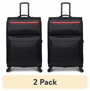 (2 pack) Protege Trulite 30" Softside Upright Luggage, Black