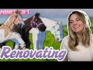 SATISFYING STABLE CLEANING AND RENOVATION - Minecraft SWEM Horse Barn