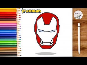 Ironman drawing : how to draw iron man face