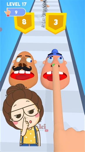 Finger Runner 3D level 17 ‼️#gameplay #games #toys