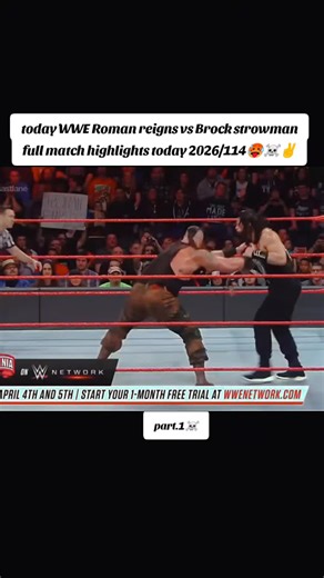 WWE Match Highlights: Roman Reigns vs Brock Strowman