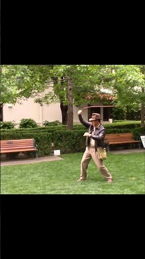 Indiana Jones Whip Action 12-7-24 #indianajones #whipcracking #whip #whiplash #indywhipcracking