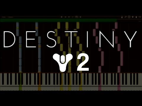 Destiny 2 OST Main Theme - Journey Synthesia Cover (2 pianos + 3 violins)