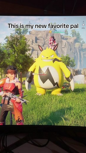 My new favorite pal! You can catch them using a bug in the game willisgaming has a great video on how to do it! #palworld #pokemonwithguns #fyp #bosses #electric #palworldgame