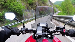 Motorcycle driving in the countryside - Free Stock Video