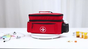 BAGSFY Travel Medicine Bag Organizer, Medical Bag Empty, Pill Bottle Organizer for Home, Large Medication Storage, Travel Carrying Case First Aid Kit Bags Empty, Emergency Kit.