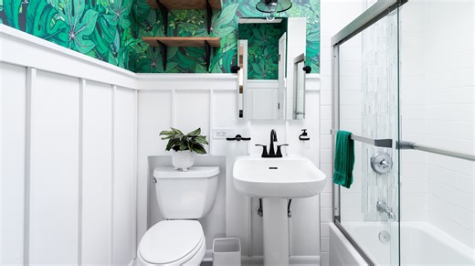 Simple And Stylish Ways To Add Storage Under The Pedestal Sink In Your Bathroom - House Digest