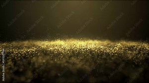 Beautiful Abstract gold motion background shining gold particles Stock Video