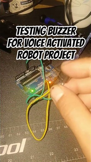 Voice Activated Camera Robot Project - Update 3/20 - testing buzzer