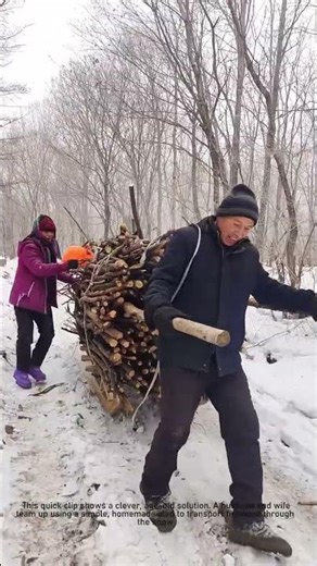 DIY Winter Sled for Firewood | Survival Hack