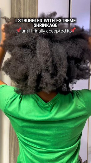 I struggled with shrinkage until I stopped fighting it. Shrinkage is actually one of the clearest signs of healthy, hydrated curls or coils. It means your hair has elasticity, bounce, and strength. The tighter your coils spring back, the more alive your strands are. Once I stopped trying to fight my natural texture and started focusing on keeping it moisturized and healthy, everything changed. Now I stretch my hair when I want to and allow it to shrink when it does. I have embraced the puff, the