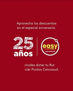 2.5K views · 20 reactions | ¡En Easy cumplimos 25 años y lo estamos celebrando con increíbles ofertas para ti!  Haz como Vale y Nico y aprovecha ahora de renovar el amor por tu hogar. https://bit.ly/2NrwiEr | Easy | Facebook