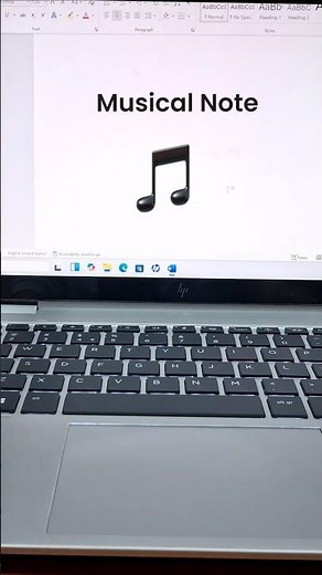 Musical Note 🎵Symbol in MS Word | Unicode 1F3B5 | Alt + X Shortcut #computer #shorts #asmr #music