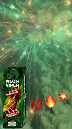 Neon Viper by PyroDiablo 🐍💥🔥 #fireworks #pyroDiablo #canistershells #majorPyro