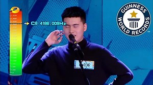 Chinese Man Breaks the Guinness World Record for the Highest Vocal Note Ever Performed by a Male