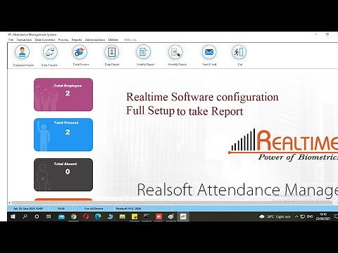 Realsoft Attendance Configuration || Realtime Biometrics ||Hifocus || Realtime software Installation
