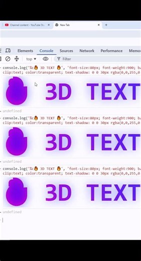 Hologram in developer console code magic #code #programming