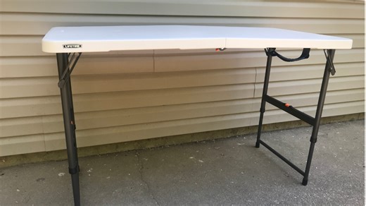 Watch LifeTime Height Adjustable Folding Table&colon; Easy to Setup! on Amazon Live