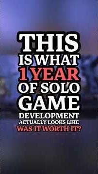 This is what 1 year of solo game development, was it worth it? #gamedev #indiegame #gaming #ue5